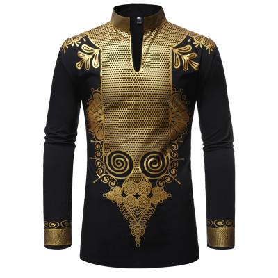 China African dashiki men clothing african print shirts summer modern african clothing men for sale