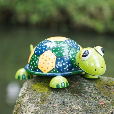 China Lifelike Metal Tortoise Animal Garden Ornament Decorative Pieces for sale