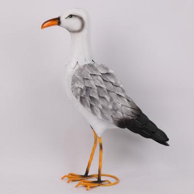 China Easy Maintenance and Weatherproof Animal Garden Ornament Metal Egret Metal Heron for sale