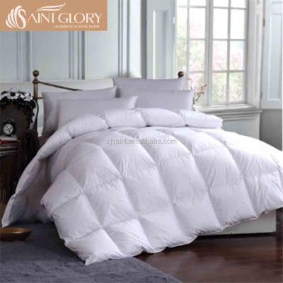 China Natural white feather home goose and down comforter high quality eider down inner comforter for sale