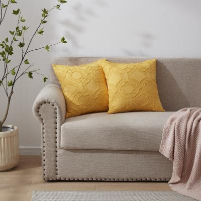 China Anti-Static Luxury Jacquard 2 Packed Throw Home Soft Home Sofa Cushions Pillow Polyester Fillings for sale