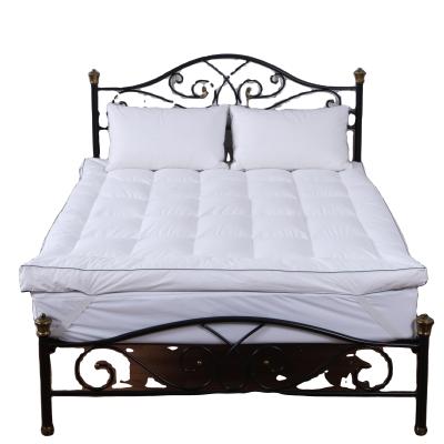 China Removable Cover Feather And Down Twin Bed Goose Down Mattress Toppers for sale