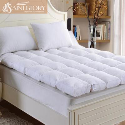 China Hypoallergenic Comfortable Thick Feather Down Mattress Toppers For Hotel for sale