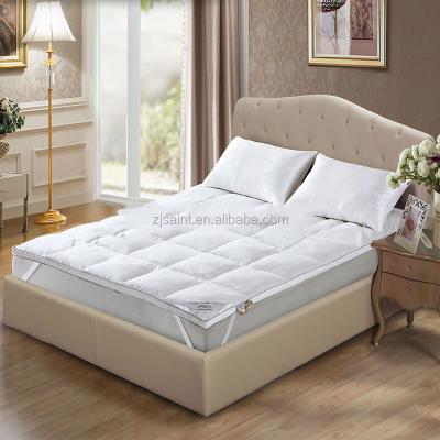 China Removable Cover Luxury Feather Bed Mattress Topper High Quality Bed Mattress Topper for sale