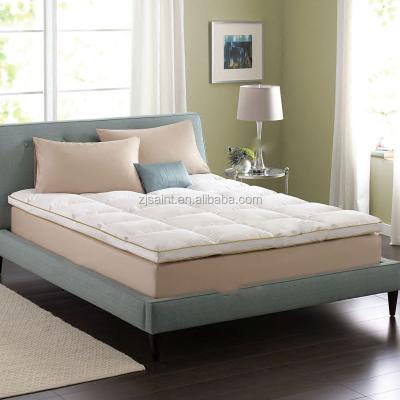 China Hypoallergenic Home Furniture Downstairs Festher Soft Washable White MattressTopper Downbed for sale