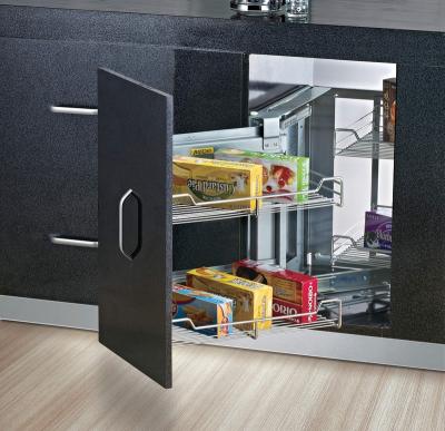 China Living Kitchen Hardware Cabinet Left Open Corner I II Magic Shelf D480*W(860-960)*H560 for sale