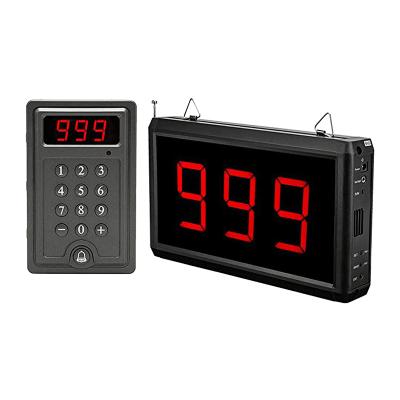 China 3 Digital Number Display Daytech CK01 Restaurant Clinic Nursing Home Long Term Radio Led Display Waiting Number Pager System Queue Calling System for sale