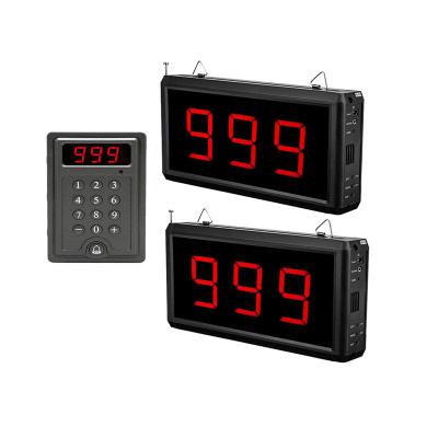 China 3 Digital Wirless Number Display Daytech CK01-2 Display Queue Paging System Smart Calling System For Restaurant Nursing Home Clinic for sale