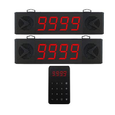 China 4 Digital Wirless Number Display Daytech CK04-2 Display Queue Paging System Smart Calling System For Restaurant Nursing Home Clinic for sale