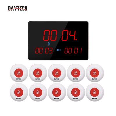 China 4 Feet 3 Digital Calling System Pager Restaurant Carousels Daytech E400-10 1500 Digital Number Display with 10 Call Buttons for Cafe Nursing Home for sale