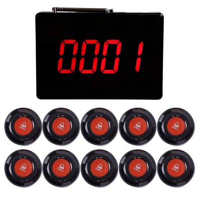 China 4 Digital Number Display Daytech P4-10 Hospital Restaurant Nursing Home Hotel Social Worker Nurse Call System Wireless Pager System Table for sale