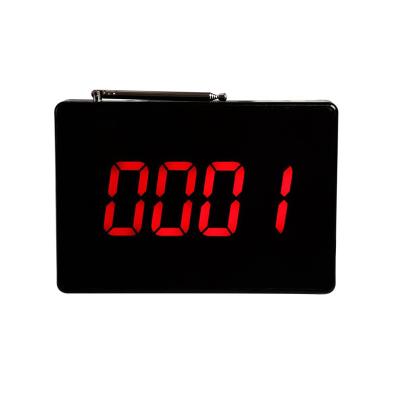 China 4 Digital Number Display Daytech E-P4 Long Range Call Button Receiver Waiter Calling System Restaurant Wireless Pager for sale