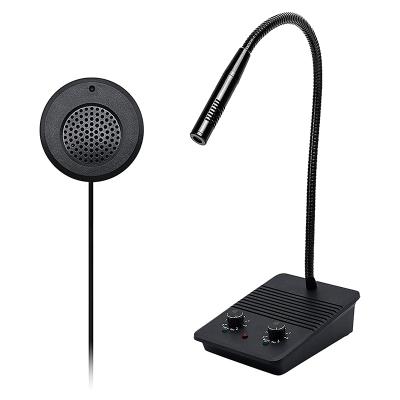 China Daytech WI02 Double-Way Intercom Microphone and Speaker Window Loudspeaker Convenient and Safe Anti-interference Intercom for sale