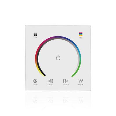 China DC12V/24V LED Lighting DC12~24V Wall Mounted Glass Panel Semicircle Touch RGB Controller for sale