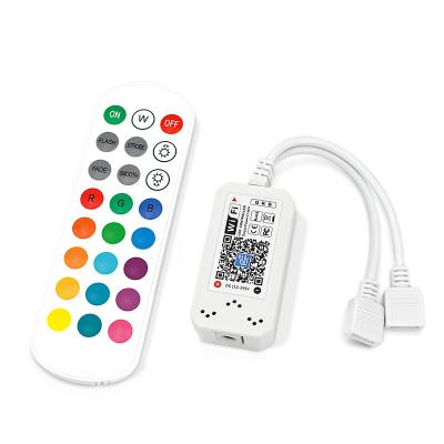 China Android Smart Wifi 24 Keys Amazon Alexa Dual Output 12v 144w RGB Wireless Wifi Led Controller With 3 Years Warranty for sale