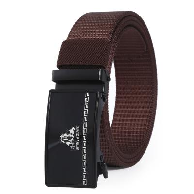 China Durable Factory Mix Styles High Quality Nylon Iron Buckle Strap For Mens Belt for sale