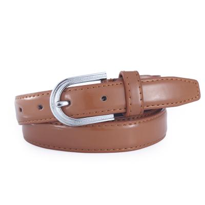 China Fashion.Casual New Styles 2021 Many Pattern Colors Cheap PU Woman Belt With Holes for sale