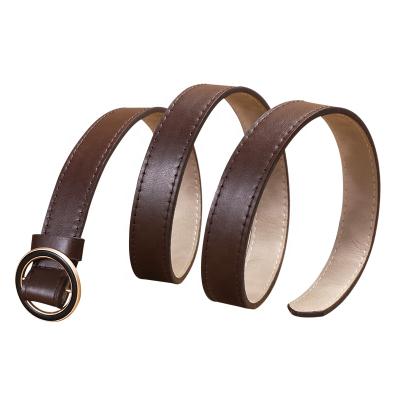 China Wholesale Pin Buckle Ladies Fashion Accessories Leather Belt Durable PU Girl Dress Leather Belt for sale