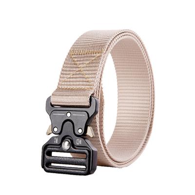 China Army Matching Outdoor Tactical Nylon Men's Clothing Belt Outdoor Tactical Strong Alloy Automatic Buckle Belt For Police Man for sale