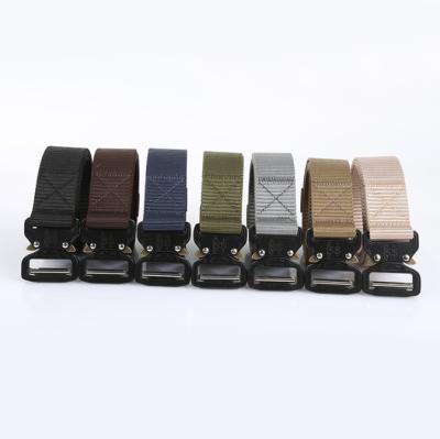 China Factory Nylon Cloth Mens Belt Men's Automatic Buckle Web Chastity Belt With Box for sale