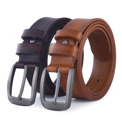 China New Fashion.Casual Fashion Cowhide Pin Buckle Belts Leather Belt For Man Genuine Leather for sale