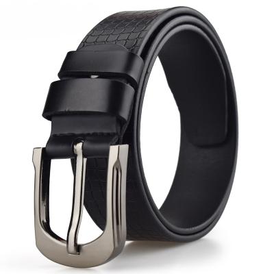 China Wholesale High Quality Mens Genuine Leather Belt Pin Buckle Waisted Belt for sale