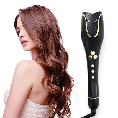 China Plastic Professional Classic Design Rose Hair Curler Auto Hair Curling Iron Rotating Automatic Hair Curler for sale