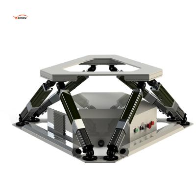 China Theme Park Triggers Simulator Motion Platform General 6 DOF Metal Hexapod 6 DOF Motion Platform Load 150kg for sale