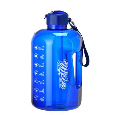 China Sustainable New Type 1 Gallon Large Capacity Plastic Water Bottles Outdoor Sports Gym Bottles BPA Free for sale