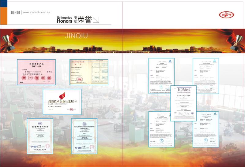 CE certificate - WUXI JINQIU MACHINERY CO.,LTD.