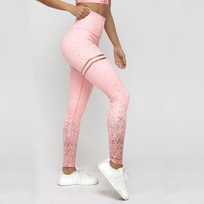 China Wish New Style Women's Exercise Leggings Fitness Patchwork Antibacterial Printed Leggings for sale