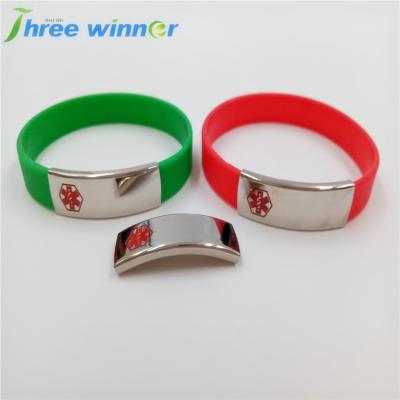 China sports & Promotional Cheap Gifts Silicone Charm Bracelet Men With Medical Logo for sale