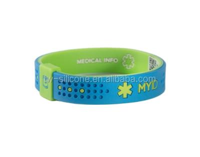 China Custom Deboss logo and information souvenir use and sports theme silicone wristband for sale