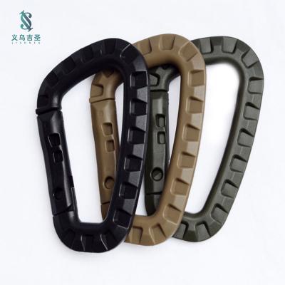 China Carabiner Spring Door D-ring Buckle Durable Wholesale Portable Carabiner Backpack Quick Hanging Plastic Buckle for sale