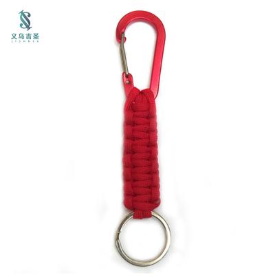 China Carabiner High Quality Outdoor Keychain Mountaineering Lanyard Easy Carry Braided Buckle for sale