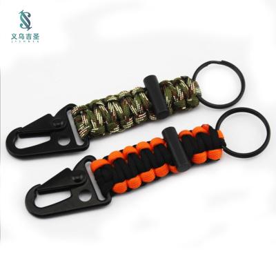 China High Quality Parachute Rope Survival 7 Core Flintstone Key Carrying Chain, Easy Suitable For Outdoor Camping And Hiking for sale