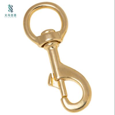 China China Factory Direct Sales Durable Solid Brass Metal Spring Hook Dog Rotating Buckle for sale