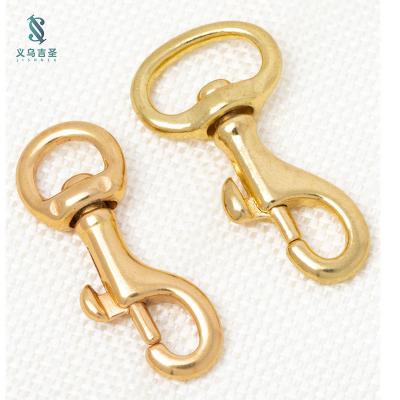 China Goods Made in China High Quality Solid Brass Spring Clasp Horse Hook Pet Pull Rotating Hook for sale