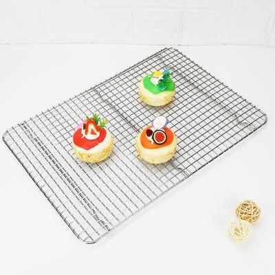 China Sustainable Cooker Oil Drain Cooling Rack Food Grilled Oven Tray Baking Stainless Steel for sale