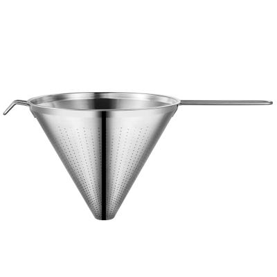 China Sustainable Kitchen Using Round Stainless Steel Mesh Strainers Washing Strainer for sale