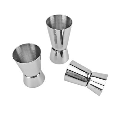 China Viable Hot Sale Stainless Steel Bar Tool Wine Cup Double Head Stainless Measuring Cup for sale