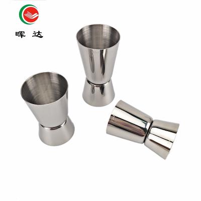 China Sustainable Cocktail Stainless Steel 25/50ml Double Shot Martini Jigger for sale