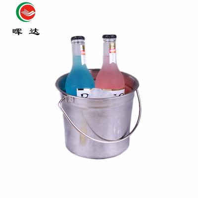 China Customized Sustainable Top Quality Stainless Steel Silver Ice Bucket for sale