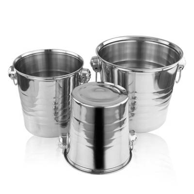 China Sustainable Stainless Steel Wine Ice Bucket Mirror Polished for sale