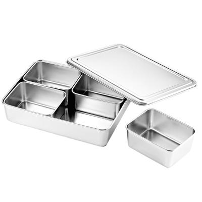 China Stocked Stainless Steel Condiment Set Seasoning Spice Box Salt Spice Jar for sale