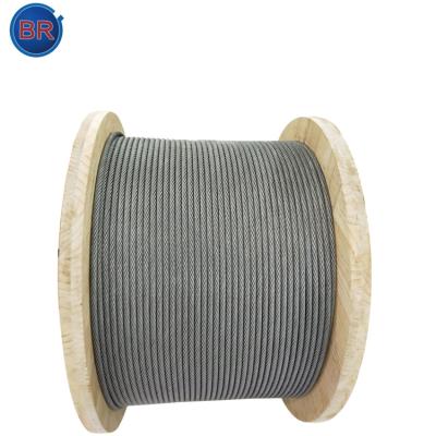 China Elevators China ASTM Standard Steel Wire 8x19S Rope For Elevator Price for sale