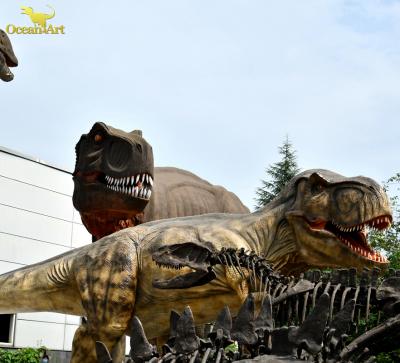 China Theme Parks Amusement Park Animatronic Dinosaur Designs Life Size T Rex Animatronic Dinosaur for sale