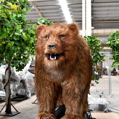 China Real life size live animal animatronic steel animatronic bear sizeanimatronic bear for sale for sale