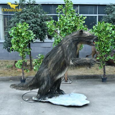 China Museum statue resin simulation Megatherium sculpture life size Animatronic animal model for sale