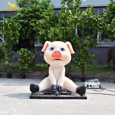 China Museum amusement park products simulation cartoon artificial pig for sale